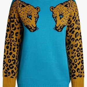 Big Cat Leopard Sweater XL